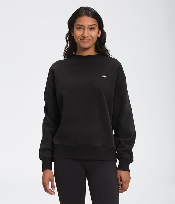 The North Face Φουτερ Μαυρα Γυναικεια City Standard Crew - Greece 6791DPVUY